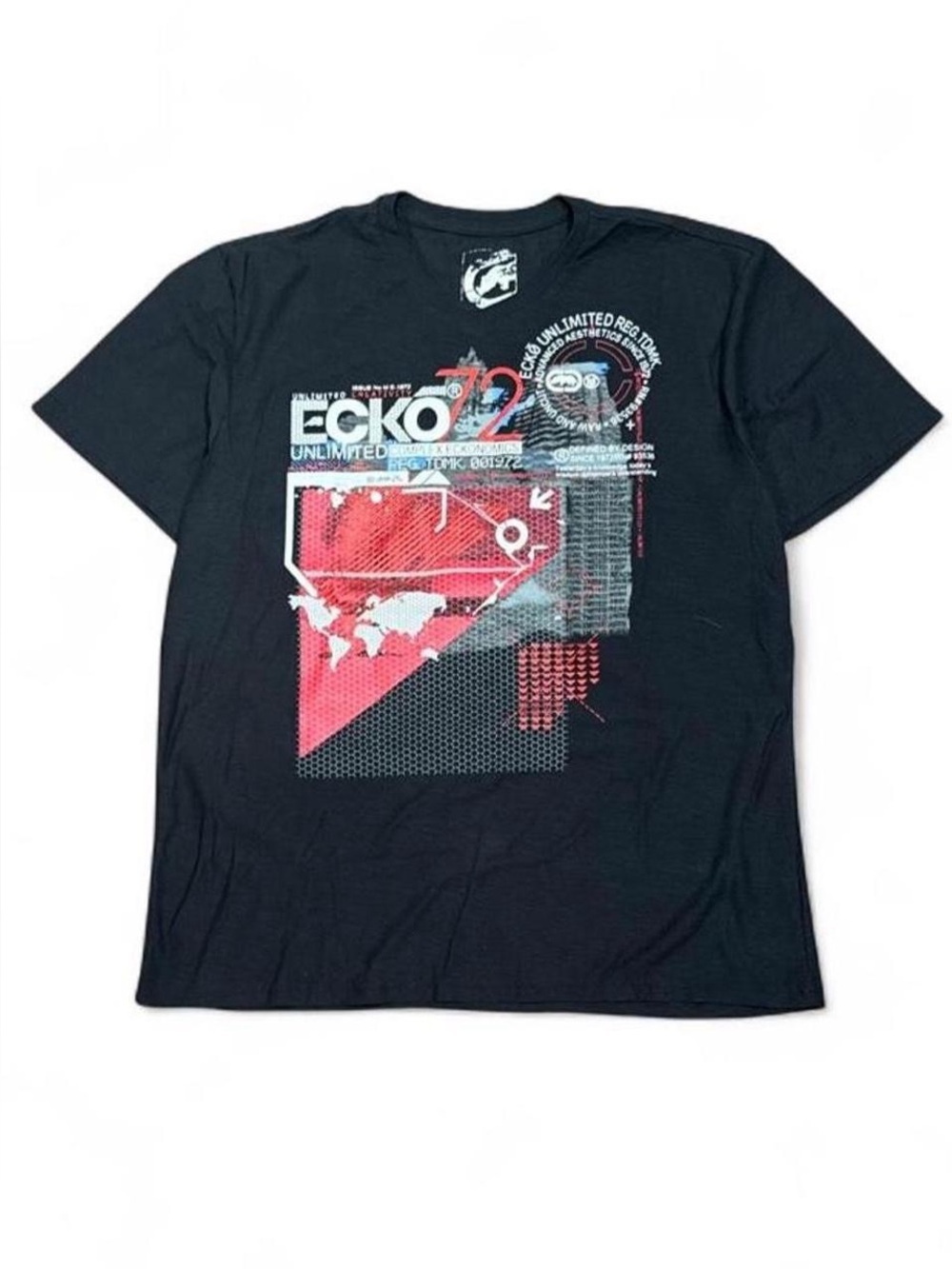 Y2K Ecko Unltd Skater Black Graphic Tee